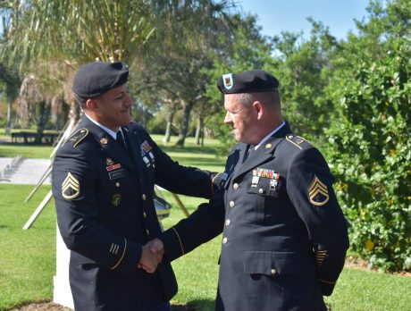 Veterans Council of Indian River County honors retiring local National Guardsman