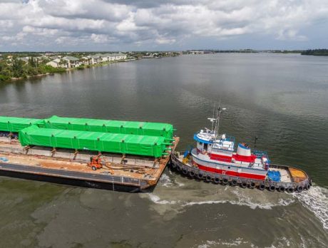 Barges bring parts to power plant pier – but  not to revive Big Blue