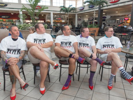Shoe-perstars! Guys ‘Walk a Mile’ for SafeSpace