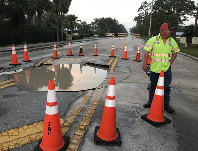 Water Main Break Closes 41st Street Intersection Vero News