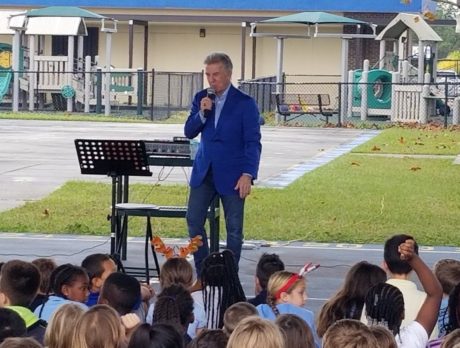 John Walsh talks to young kids about safety