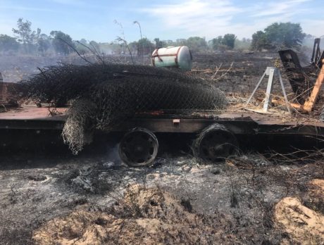 Photos – Fire fully contained near Vero Lake Estates