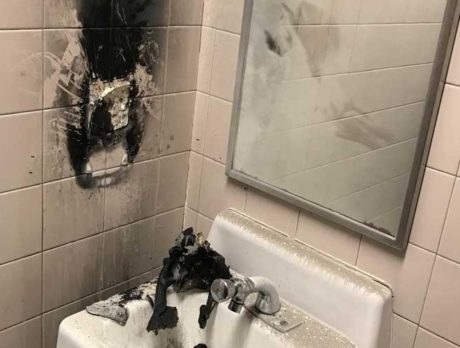 Fire officials investigate small blaze in boys bathroom at Vero high