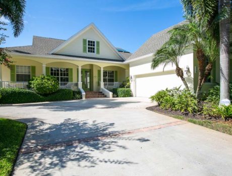 Fine-featured home overlooks course at Indian River Club