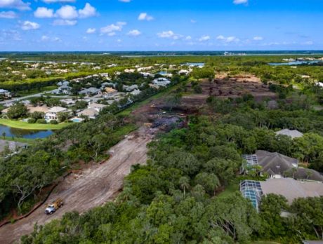 Clearing for The Strand, new community next to Palm Island, underway