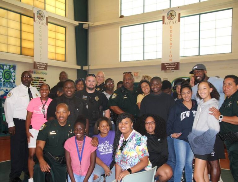 Photos – Officers connect with youth at GYAC event