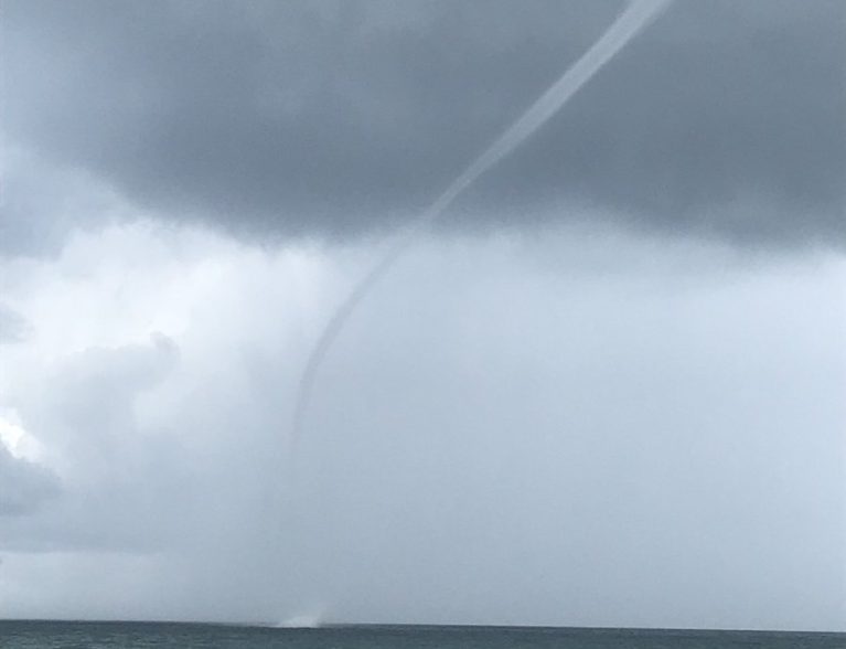 Waterspout spotted near south county