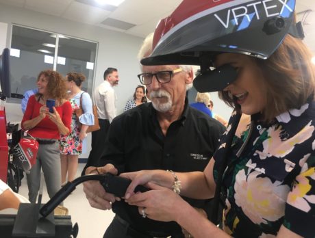 Virtual welding unveiled at new industrial technology bldg for tech college
