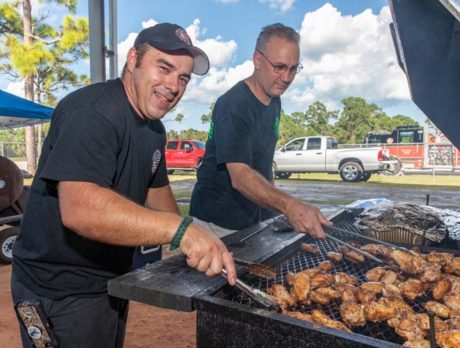 First Responders tackle BBQ, not emergencies during cook-off