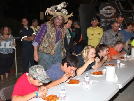 Whip-cracking, wing-eating contests draw crowd to Firefighters Fair