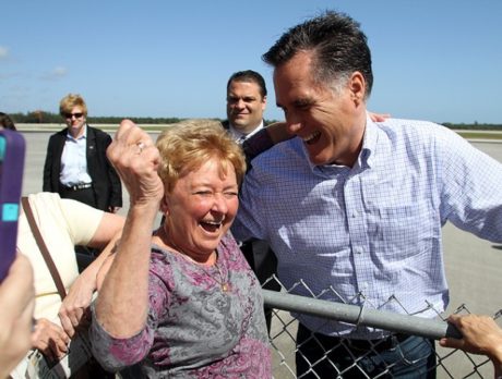 GOP Presidential Candidate Mitt Romney returns to Vero Beach