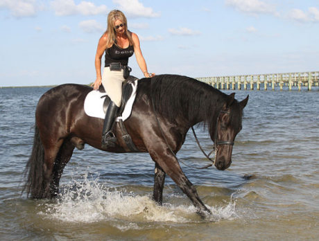 Playing in the lagoon