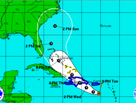 Tropical Storm Emily Aug. 2 – night