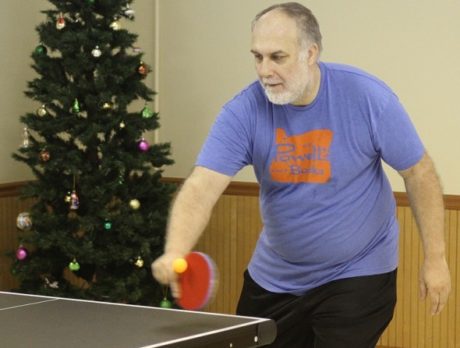 Table tennis enthusiasts vie for tournament trophy