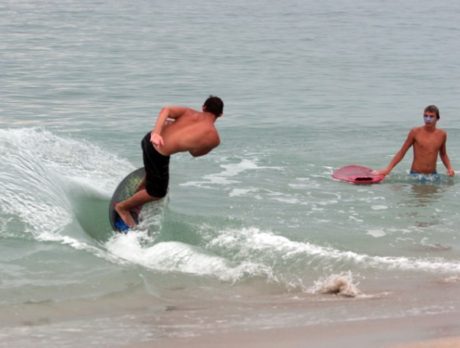 Catching waves at Wabasso Beach