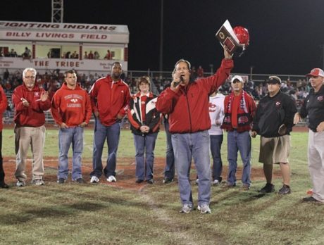 Last VBHS football game for AD Tharp