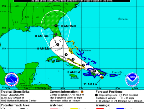 Gov. Scott declares state of emergency as Erika approaches Florida