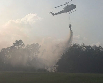 80-acre wildfire in Sebastian contained, smoke to be issue