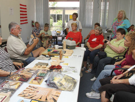 Wood carving demonstration