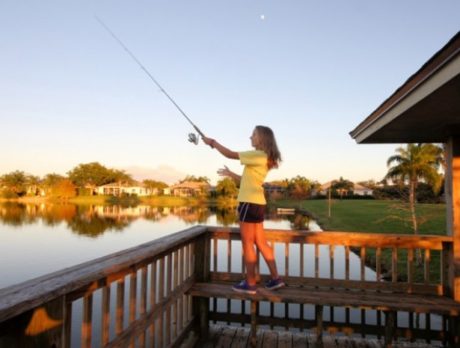 Fishing at Cypress Lake subdivision