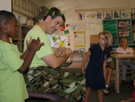 Major Manners Presents Nite-Nite Soldier at Beachland Elementary