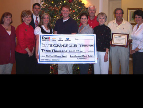 December’s Dyer Difference Award