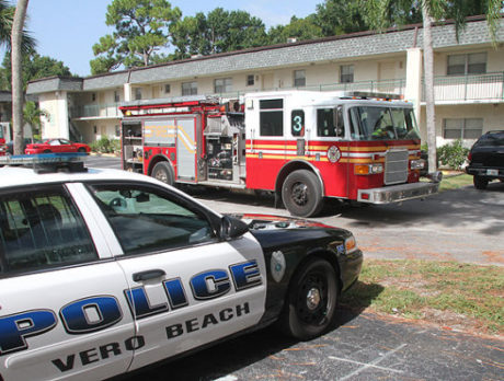 Morning fire in Vero Beach