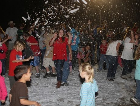 Santa Claus arrives by horseback at LaPorte Farms in Sebastian