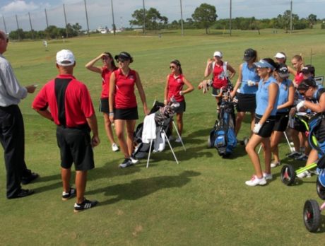 Golfers ready to tee-off