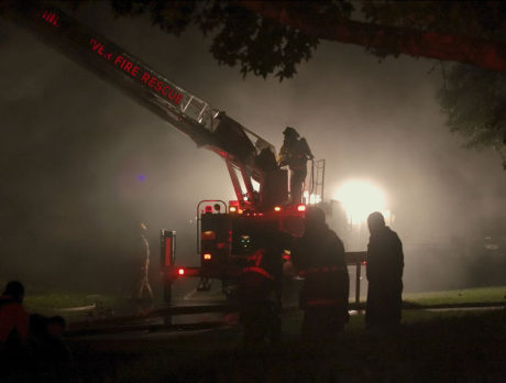 State Fire Marshal on scene of vacant house fire