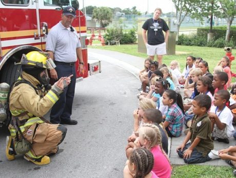 Firefighters visit Boys & Girls Club