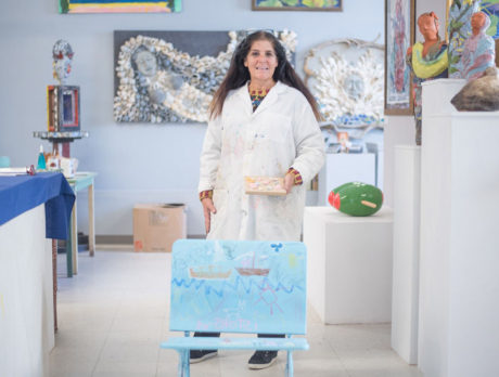 Artists transform chairs into works of art to help children