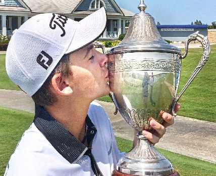 Boy, 12, wins golf tourney against big guys