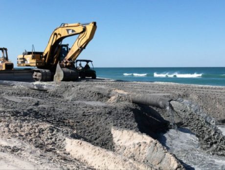 Dredging on north island continues though turtles begin nesting