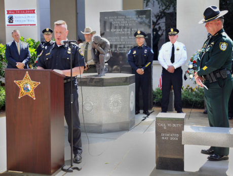 Fallen officers’ ceremony coincides with armed threat to deputies