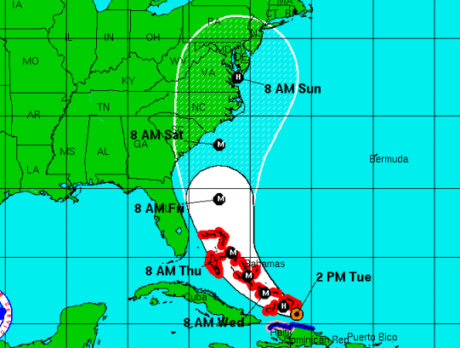 Hurricane Irene – Aug. 23 – 2 p.m.