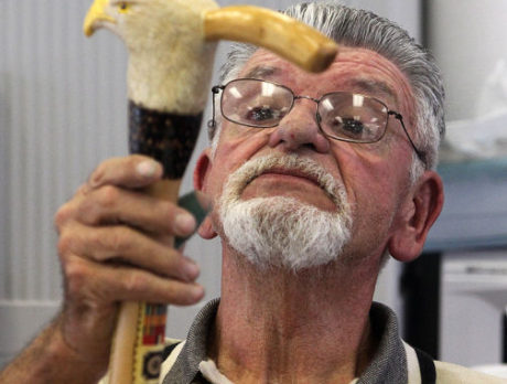 Wood carving demonstration