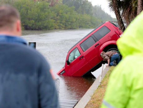 Car ends up in canal, no injuries reported