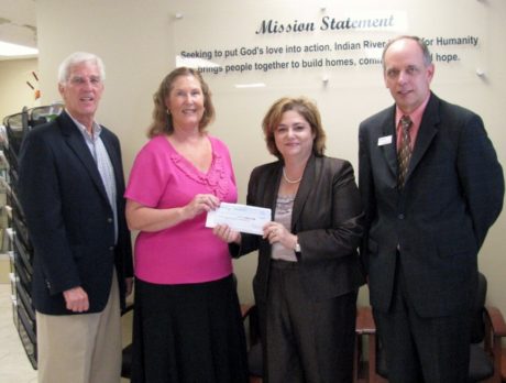 Habitat receives check from Bank of America