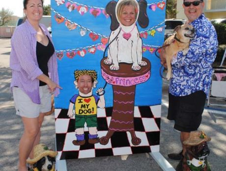 Kerry Firth “hams it up” at Puppy Love on Parade