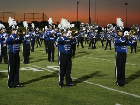 Shark’s marching band takes the field