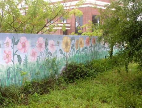 Mural along 20th St. and Commerce Ave.