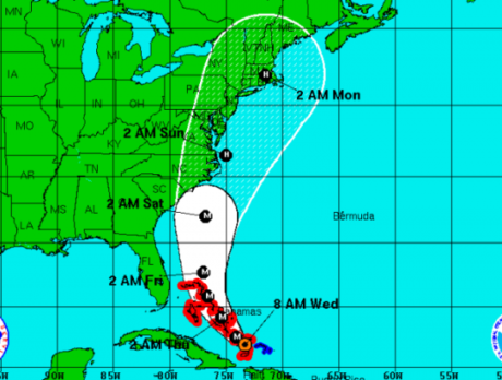 Hurricane Irene – Aug 24 at 8 a.m.