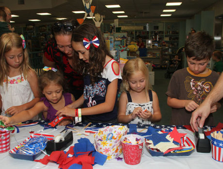 Children celebrate the Fourth early with ‘fireworks’ at Vero Beach Book Center