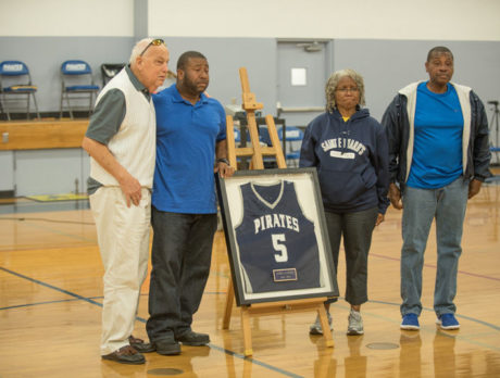 Player honored, remembered at jersey ceremony