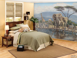 Use wall murals and your imagination to create a fantasy land for your child