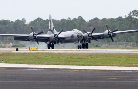 Last flying B-29 Superfortress Bomber lands in Vero Beach
