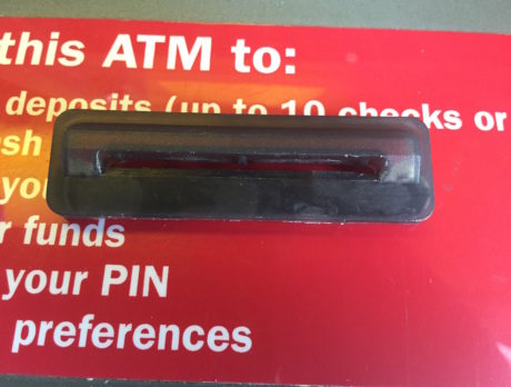 Skimmer found on county ATM