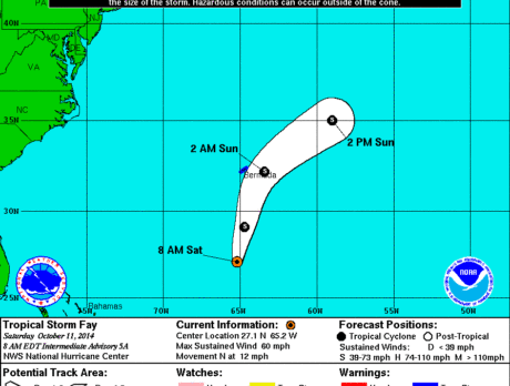 Tropical Storm Fay develops in Atlantic