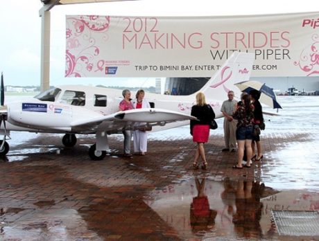 Piper unveils Making Strides Against Breast Cancer themed plane